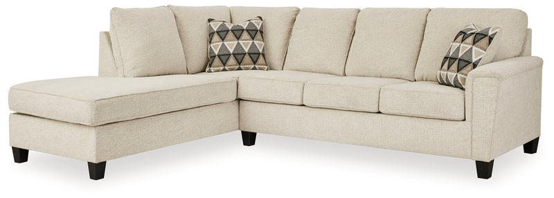 Abinger Natural 2pc Sectional with Chaise - Ornate Home