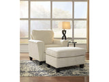 (Online Special Price) Abinger Natural Chair & Ottoman Set - Ornate Home