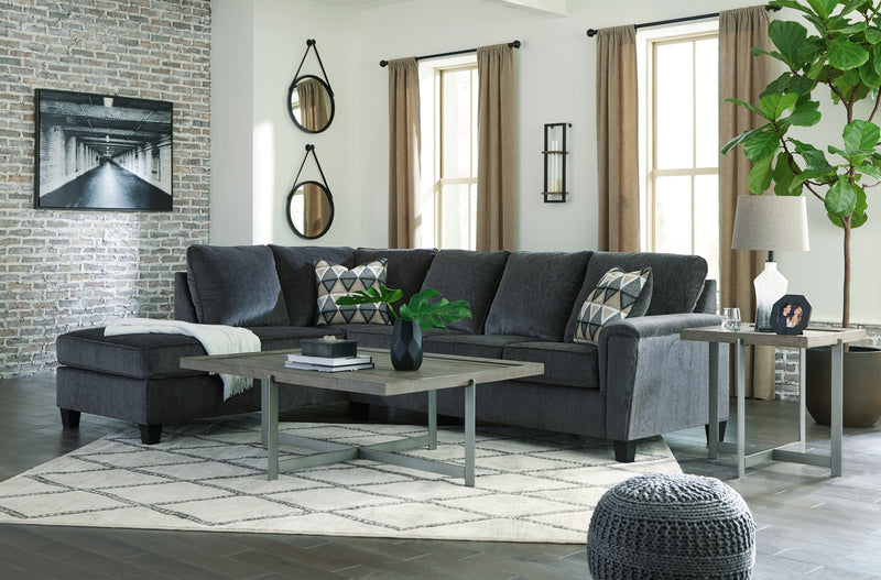 Abinger Smoke 2-Piece Sectional with Chaise - Ornate Home