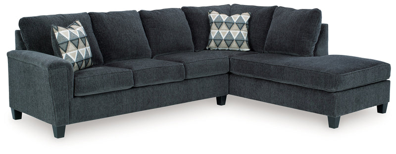 Abinger Smoke 2pc Sectional with Chaise - Ornate Home