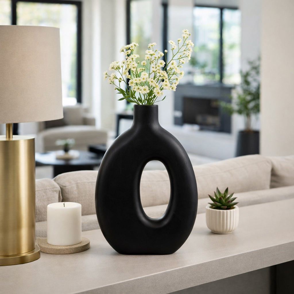 Griffinmoor Black Large Vase