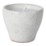 Agra White Crackle Santal Candle