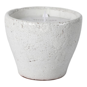 Agra White Crackle Santal Candle