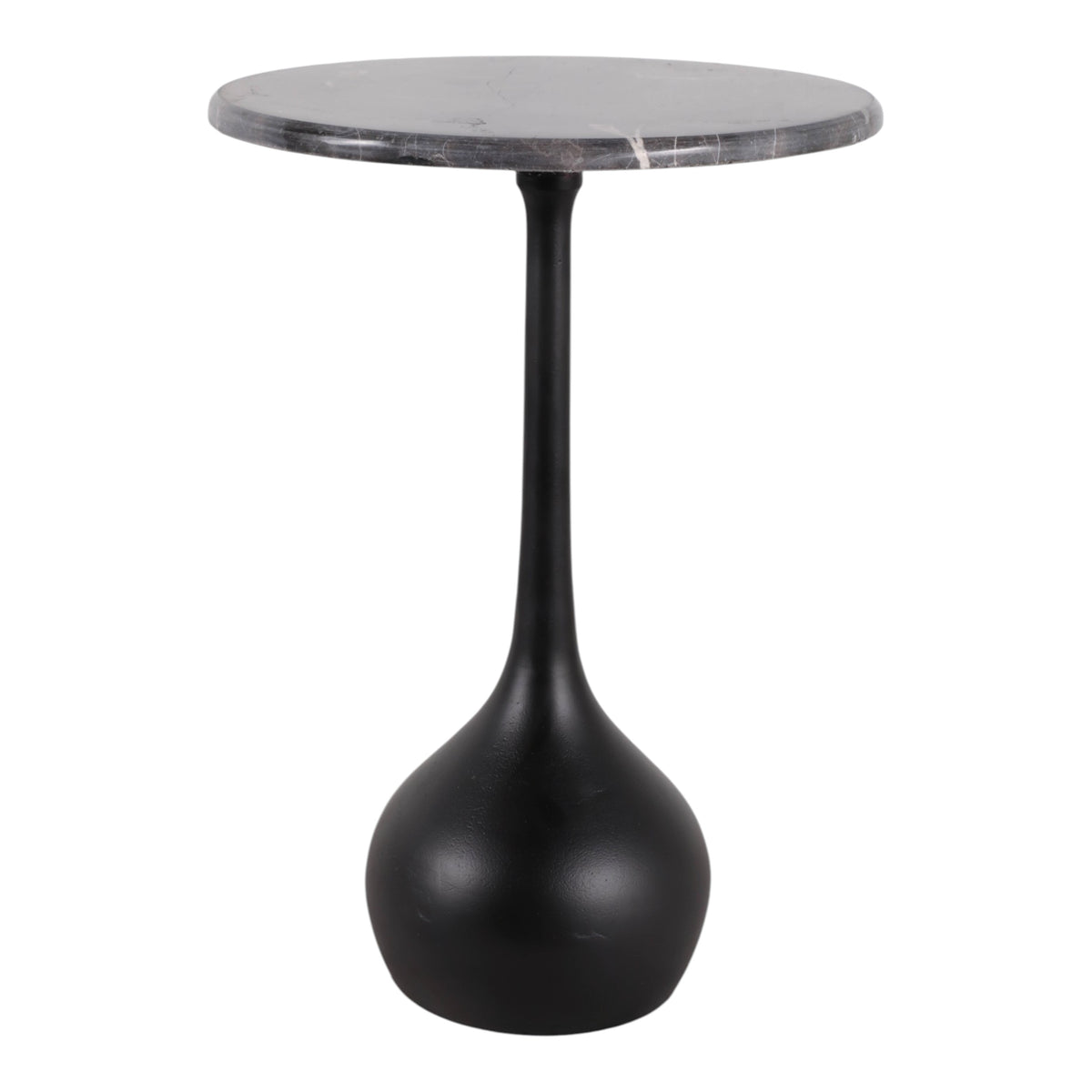 Valeport Brown/Black Marble Accent Table with Ball Base