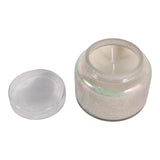 Dashholm White/Clear Gardenia Luster Candle