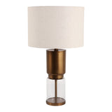 Caltonholm Brown/Clear/Ivory Lamp