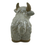 Schilling Tan Ceramic Highland Cow