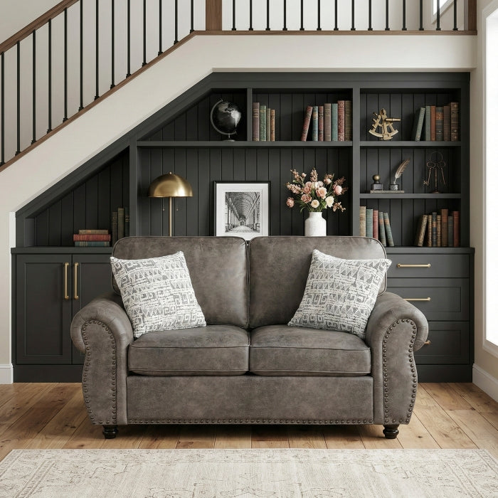 Pinnacle Brown Loveseat