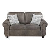 Pinnacle Brown Loveseat