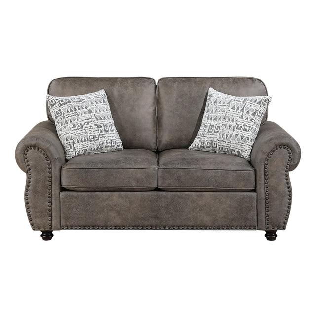 Pinnacle Brown Loveseat