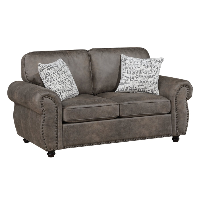 Pinnacle Brown Loveseat