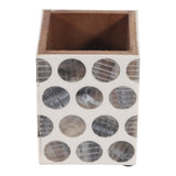 La Playa Multicolor Mixed Wood Pencil Cup