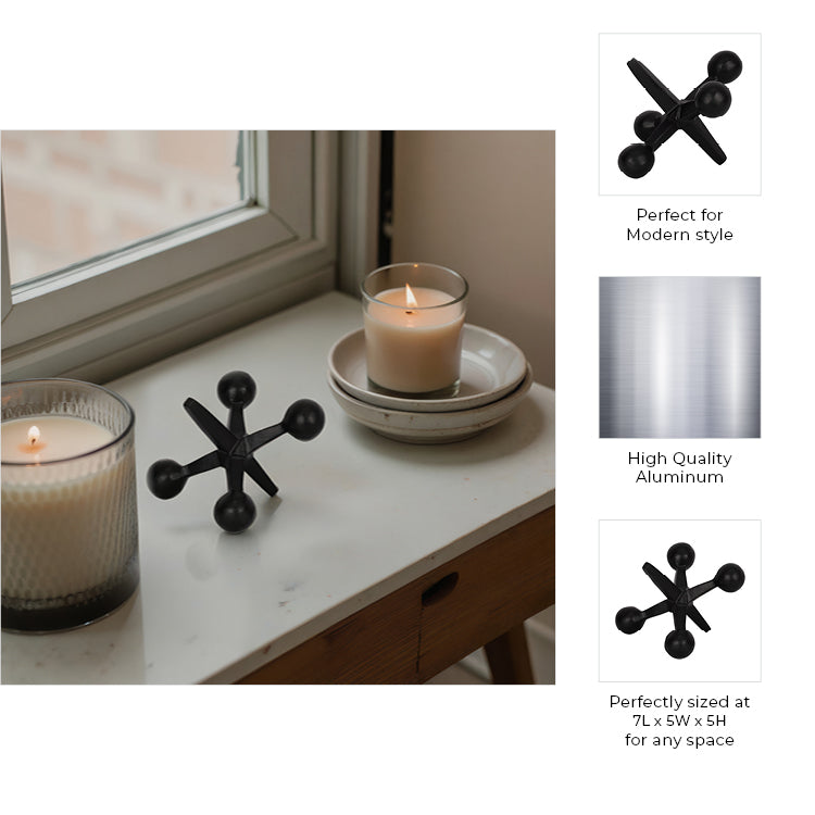 Devon Black Metal Jacks Decor