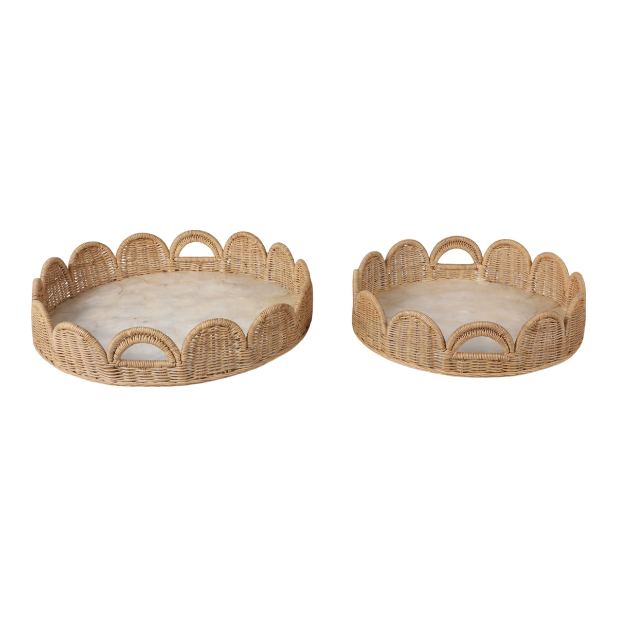 Ethanholm Ivory/Tan Trays (Set of 2)