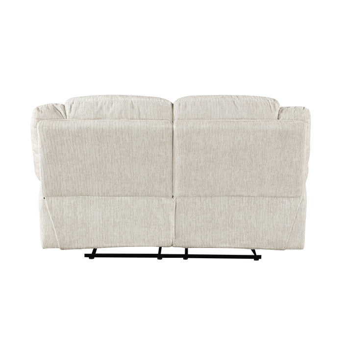 Caliber Beige Double Reclining Loveseat