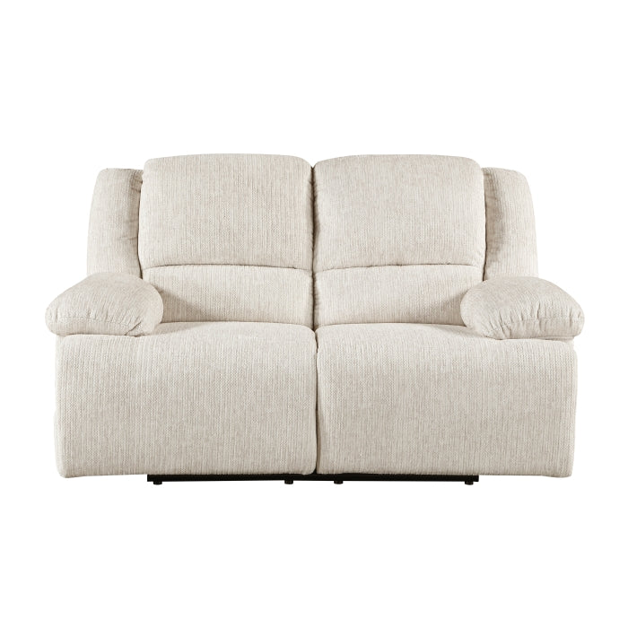 Caliber Beige Double Reclining Loveseat