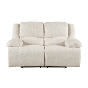 Caliber Beige Double Reclining Loveseat