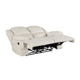 Caliber Beige Double Reclining Loveseat