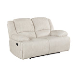 Caliber Beige Double Reclining Loveseat