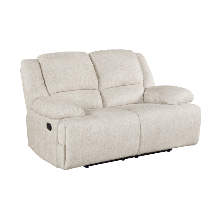 Caliber Beige Double Reclining Loveseat