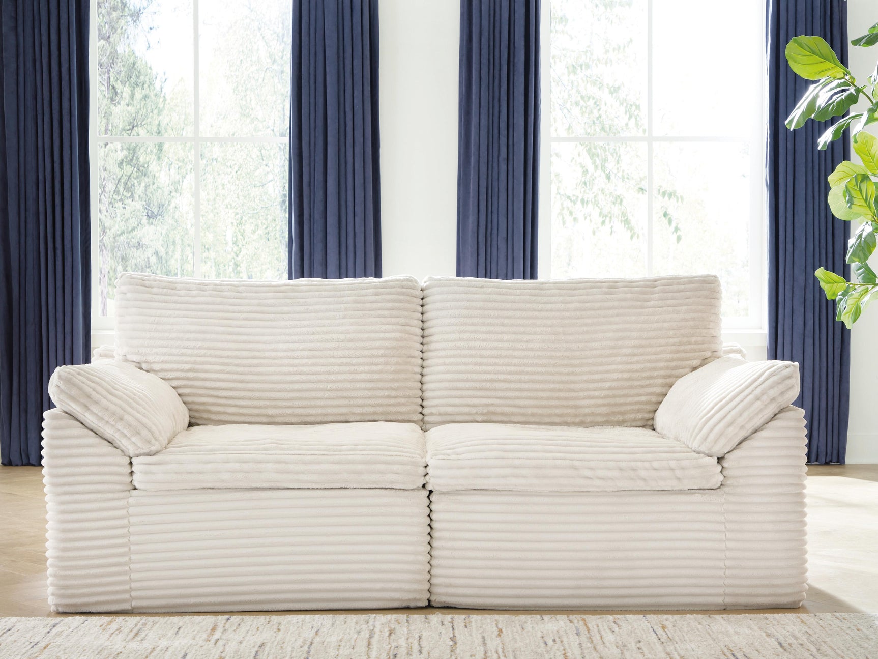 Canefield Ivory Left-Arm/Right-Arm Facing Corner Chair