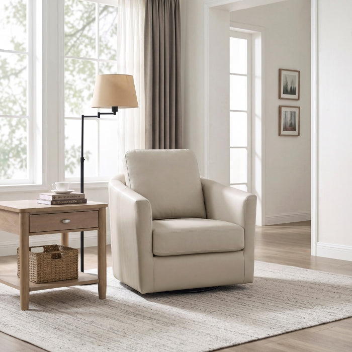 Vantage Beige Swivel Chair