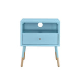 Sonria II Light Blue/Natural Accent Table