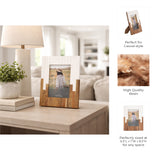 Los Alamos Natural/White Small Resin 2-Toned Frame