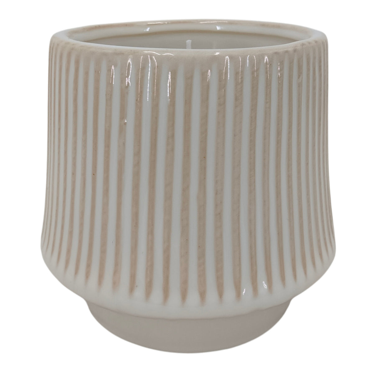 Tangair Ivory Vanilla Ribbed Candle
