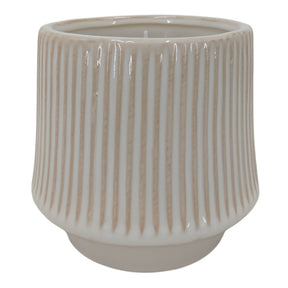 Tangair Ivory Vanilla Ribbed Candle
