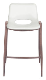 Desi White & Walnut Counter Stool (Set of 2)