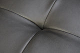 Genesis Black 55.5"W PU Leather Loveseat