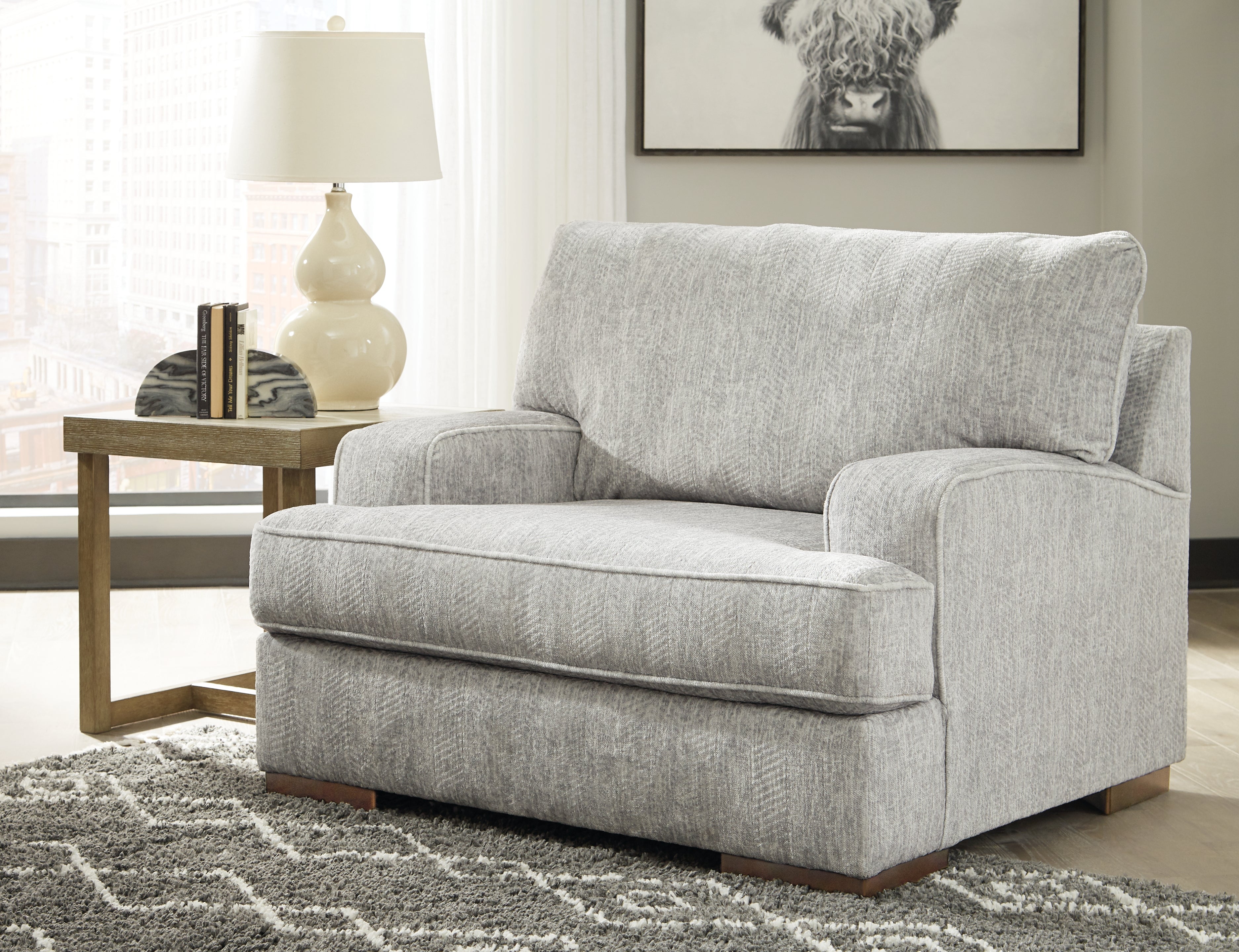 Mercado Pewter Sofa, Loveseat, Chair and Ottoman - Ornate Home