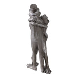 Cantil Silver Hugging Frogs Figurine
