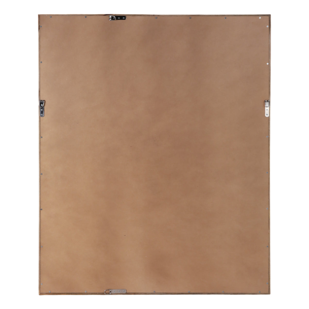 Big Pines White/Brown Paper Mache Wall Art with Wooden Frame and Glass