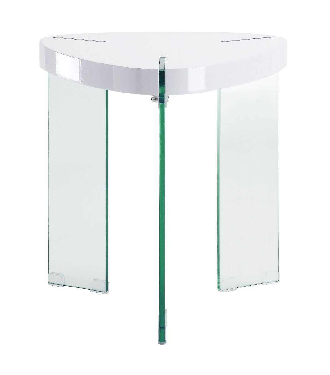Noland Clear /White End Table