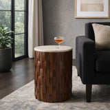 Davinwell Ivory/Brown Table