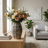 Blackrock Stone/Brown Large Ecomix Windowpane Vase