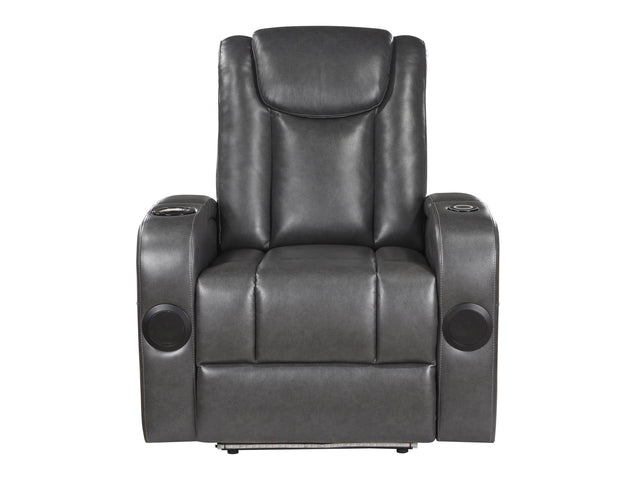 Turbo Gray Power Reclining Chair - Ornate Home