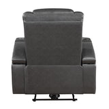 Turbo Gray Power Reclining Chair - Ornate Home