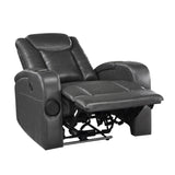 Turbo Gray Power Reclining Chair - Ornate Home