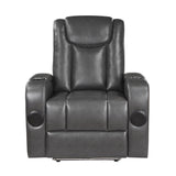 Turbo Gray Power Reclining Chair - Ornate Home