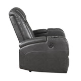 Turbo Gray Power Reclining Chair - Ornate Home