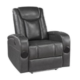 Turbo Gray Power Reclining Chair - Ornate Home