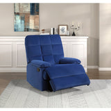 Colin Blue Reclining Chair - Ornate Home