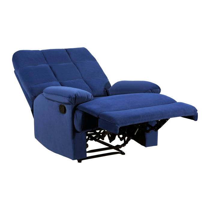 Colin Blue Reclining Chair - Ornate Home