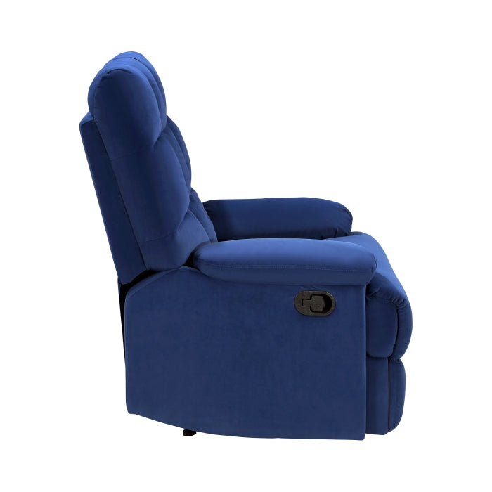 Colin Blue Reclining Chair - Ornate Home