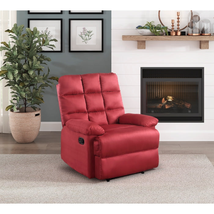 Colin Red Reclining Chair - Ornate Home