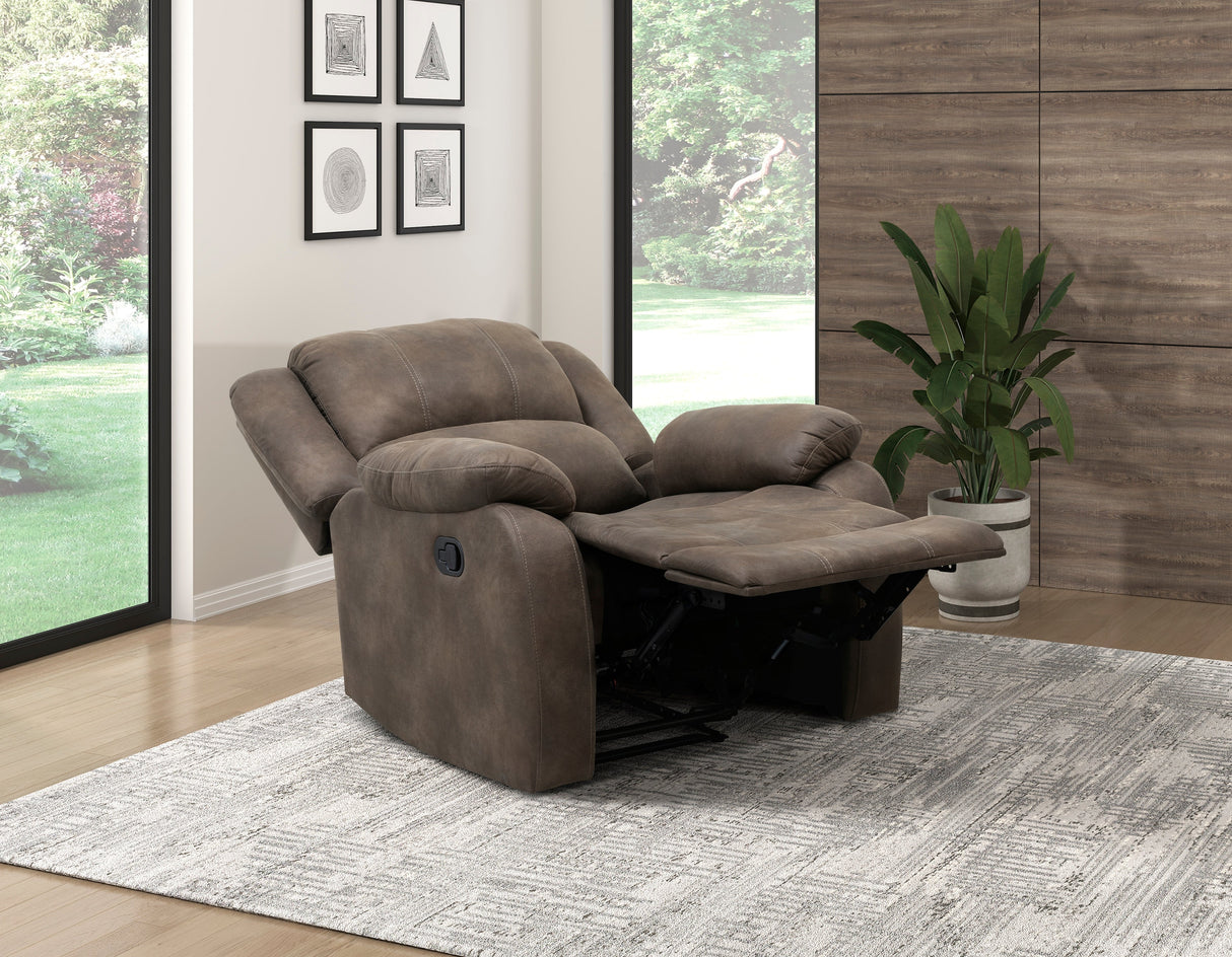 Fairview Brown Reclining Chair - Ornate Home