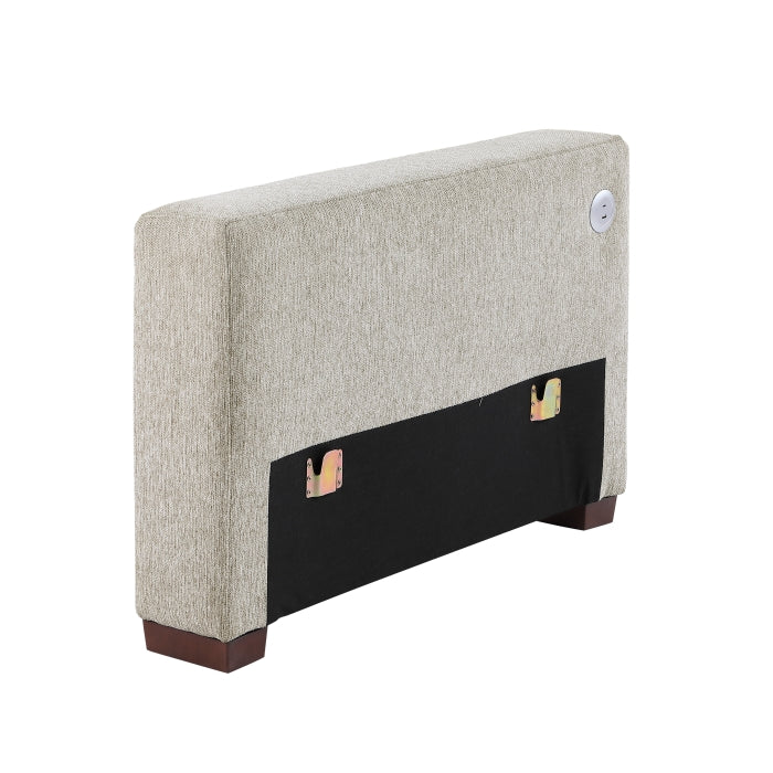 Isla Beige Two Arms With Shelves And Charging Ports